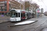 VGF Straßenbahn Frankfurt am Main Bombardier Flexity Classic S-Wagen 216 am 02.01.26 an der Stresemannalle/Gartenstraße