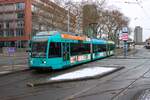 VGF Straßenbahn Frankfurt am Main Düwag R-Wagen 027 am 02.01.26 an der Stresemannalle/Gartenstraße