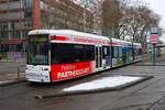 VGF Straßenbahn Frankfurt am Main Bombardier Flexity Classic S-Wagen 251 am 02.01.26 an der Stresemannalle/Gartenstraße