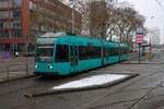 VGF Straßenbahn Frankfurt am Main Düwag R-Wagen 018 am 02.01.26 an der Stresemannalle/Gartenstraße