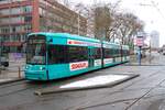 VGF Straßenbahn Frankfurt am Main Bombardier Flexity Classic S-Wagen 249 am 02.01.26 an der Stresemannalle/Gartenstraße