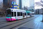 VGF Straßenbahn Frankfurt am Main Bombardier Flexity Classic S-Wagen 274 am 02.01.26 am Willy Brand Platz