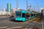 VGF Bombardier Düwag R-Wagen 034 am 24.01.26 in Frankfurt am Main Uni-Klinikum