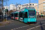 VGF Bombardier Düwag R-Wagen 019 am 24.01.26 in Frankfurt am Main Stresemannallee
