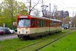 VGF Düwag Pt Wagen 128 am 04.04.26 in Frankfurt am Main