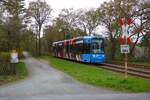 VGF Bombardier Flexity Classic S-Wagen 242 am 04.04.26 in Frankfurt am Main  