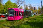 VGF Stra�enbahn Frankfurt am Main Bombardier Flexity Classic S Wagen 255 am 15.04.26 
