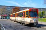 VGF Stra�enbahn Frankfurt am Main D�wag Pt Wagen 148 am 15.04.26 in Frankfurt auf der Linie 15