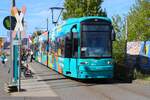 VGF Bombardier Flexity Classic S-Wagen 208 30 Jahre VGF am 06.09.26 in Frankfurt Hugo Junkers Stra�e