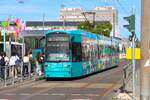 VGF Bombardier Flexity Classic S-Wagen 208 30 Jahre VGF am 06.09.26 in Frankfurt Hugo Junkers Stra�e