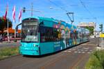 VGF Bombardier Flexity Classic S-Wagen 208 30 Jahre VGF am 06.09.26 in Frankfurt Hugo Junkers Stra�e