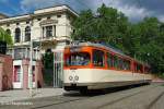 Auch N-Triebwagen 112 durfte sich am 30.5.09 auf der Linie 14 ntzlich machen, so wie hier am Zoo.