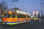 Frankfurt Tw 623 an der Haltestelle Sdbahnhof, 25.02.1993.