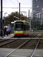 VGF Bombardier S-Wagen 254 am 08.09.13 in Frankfurt am Main Uni Klinik 