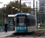 VGF Bombardier S-Wagen 207 am 08.09.13 in Frankfurt am Main Uni Klinik 