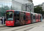 VGF Bombardier S-Wagen 266 am 20.08.15 in Frankfurt am Main am Willy Brandt Platz