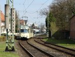 VGF Düwag O-Wagen 110 am 26.03.16 in Frankfurt am Main Schwanheim