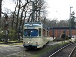 VGF Düwag O-Wagen 110 Rangiert am 26.03.16 in Frankfurt am Main Schwanheim