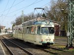 VGF Düwag O-Wagen 110 am 26.03.16 in Frankfurt am Main Schwanheim