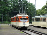 VGF Düwag M-Wagen 102 am 25.06.16 in Frankfurt Stadion bei der Straßenbahnparade. Die Anlage wurde für dieses Event gesperrt und mann konnte auf den Gleisen Fotos machen
