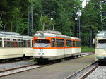 VGF Düwag M-Wagen 104 am 25.06.16 in Frankfurt Stadion bei der Straßenbahnparade.