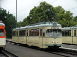 VGF Düwag N-Wagen 112 am 25.06.16 in Frankfurt Stadion bei der Straßenbahnparade.