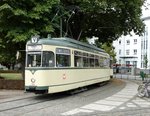 VGF Düwag L-Wagen 124 in Frankfurt Zoo am 04.09.16 dem Tag der Verkehrsgeschichte