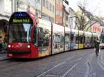 Freiburger VAG Siemens Combino Advanced 288 am 20.03.17 in der Innenstadt