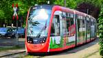 Freiburg im Breisgau - Straßenbahn CAF Urbos 308 - Aufgenommen am 07.07.2018