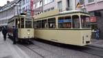 Freiburg im Breisgau - Oldtimer Tram 56 und 100 - Historische Straßenbahn Rastatt T4 und GT4 - Aufgenommen am 01.09.2018