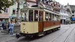 Freiburg im Breisgau - Oldtimer Tram 56 - Historische Straßenbahn Rastatt T4 - Aufgenommen am 01.09.2018