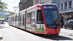 Freiburg im Breisgau - Straßenbahn CAF Urbos 310 - Aufgenommen am 09.09.2018