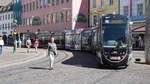 Freiburg im Breisgau - Straßenbahn CAF Urbos 301 - Aufgenommen am 09.09.2018