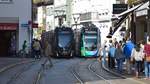 Freiburg im Breisgau - Straßenbahn CAF Urbos 301 und 306 - Aufgenommen am 15.09.2018