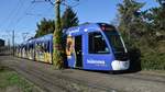 Freiburg im Breisgau - Straßenbahn CAF Urbos 304 - Aufgenommen am 15.09.2018