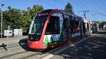Freiburg im Breisgau - Straßenbahn CAF Urbos 310 - Aufgenommen am 15.09.2018