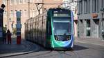 Freiburg im Breisgau - Straßenbahn CAF Urbos 306 - Aufgenommen am 16.09.2018