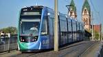 Freiburg im Breisgau - Straßenbahn CAF Urbos 306 - Aufgenommen am 20.09.2018