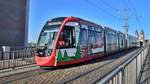 Freiburg im Breisgau - Straßenbahn CAF Urbos 308 - Aufgenommen am 20.09.2018