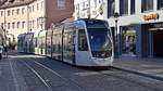 Freiburg im Breisgau - Straßenbahn CAF Urbos 312 - Aufgenommen am 27.09.2018 