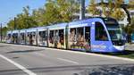 Freiburg im Breisgau - Straßenbahn CAF Urbos 305 - Aufgenommen am 28.09.2018 