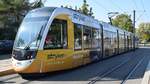Freiburg im Breisgau - Straßenbahn CAF Urbos 307 - Aufgenommen am 30.09.2018 