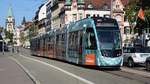 Freiburg im Breisgau - Straßenbahn CAF Urbos 303 - Aufgenommen am 30.09.2018 