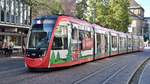 Freiburg im Breisgau - Straßenbahn CAF Urbos 308 - Aufgenommen am 12.10.2018 