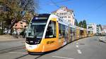 Freiburg im Breisgau - Straßenbahn CAF Urbos 307 - Aufgenommen am 13.10.2018 