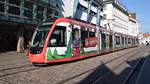 Freiburg im Breisgau - Straßenbahn CAF Urbos 308 - Aufgenommen am 16.10.2018 