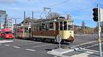 Freiburg im Breisgau - Oldtimer Tram Nr. 56 und Historischer Beiwagen Nr. 135 - Aufgenommen am 16.03.2019