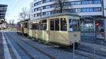 Freiburg im Breisgau - Oldtimer Tram Nr. 56 und Historischer Beiwagen Nr. 135 - Aufgenommen am 16.03.2019