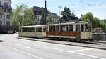 Oldtimer Tram Nr. 56 und seinen historischen Beiwagen Nr. 135 - Die Aufnahme wurde am 01.06.2019 entstanden.