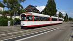 Straßenbahn Düwag Nr. 210 - Aufnahme in Freiburg im Breisgau am 28.08.2019